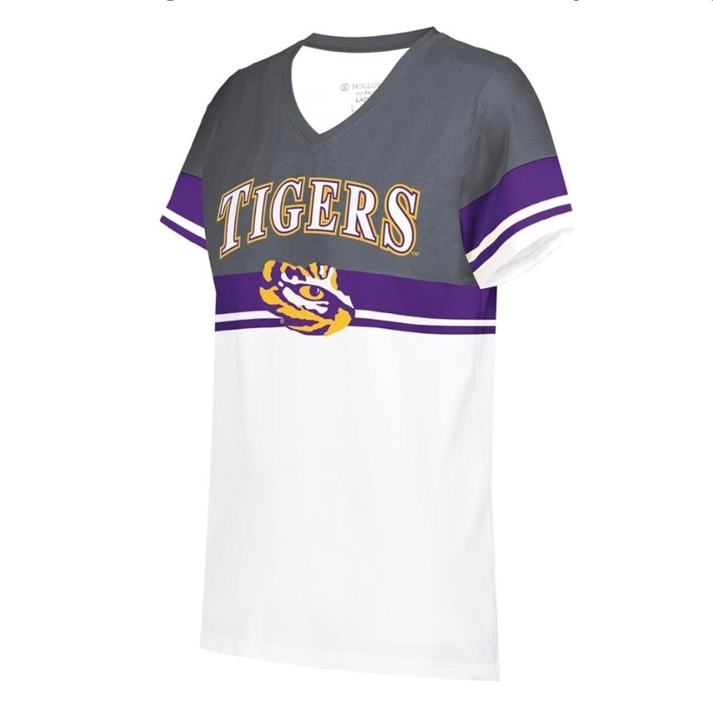 Holloway Women's LSU Tigers NCAA FreeStyle Sublimated Cotton-Touch Tee